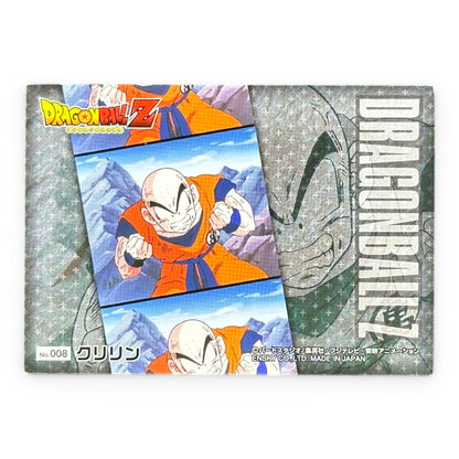 Dragon Ball Z Krillin No.008 Ensky Japanese Prism Card Anime Collectible