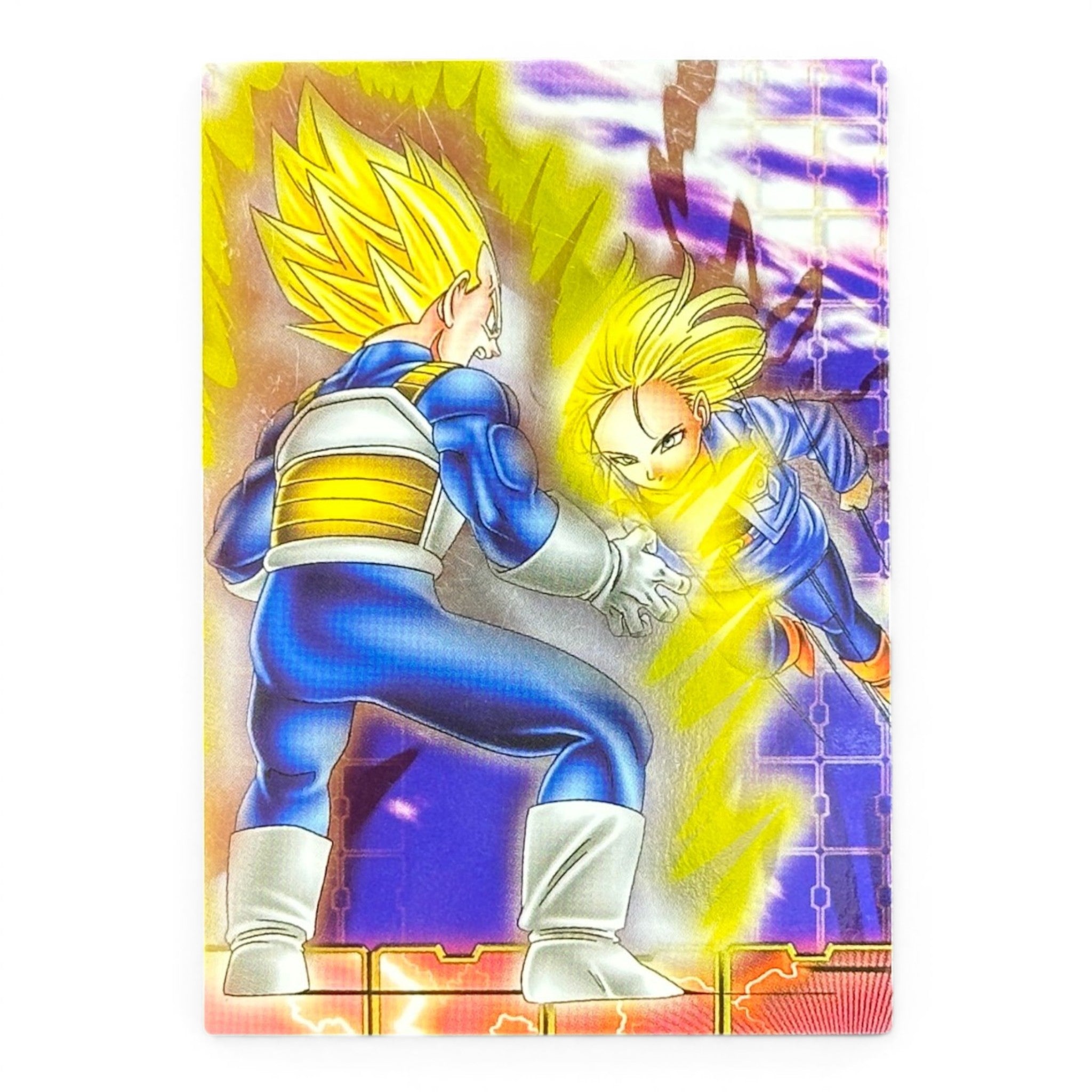 Dragon Ball Z Vegeta vs Android 18 SP No.43 Prism Card Ensky Japan Vintage Holo
