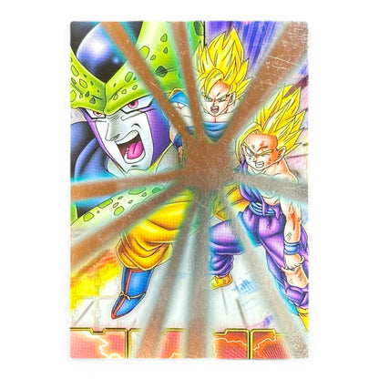 Dragon Ball Z Cell vs Goku & Gohan SP No.46 Prism Card Ensky Japan Vintage Holo
