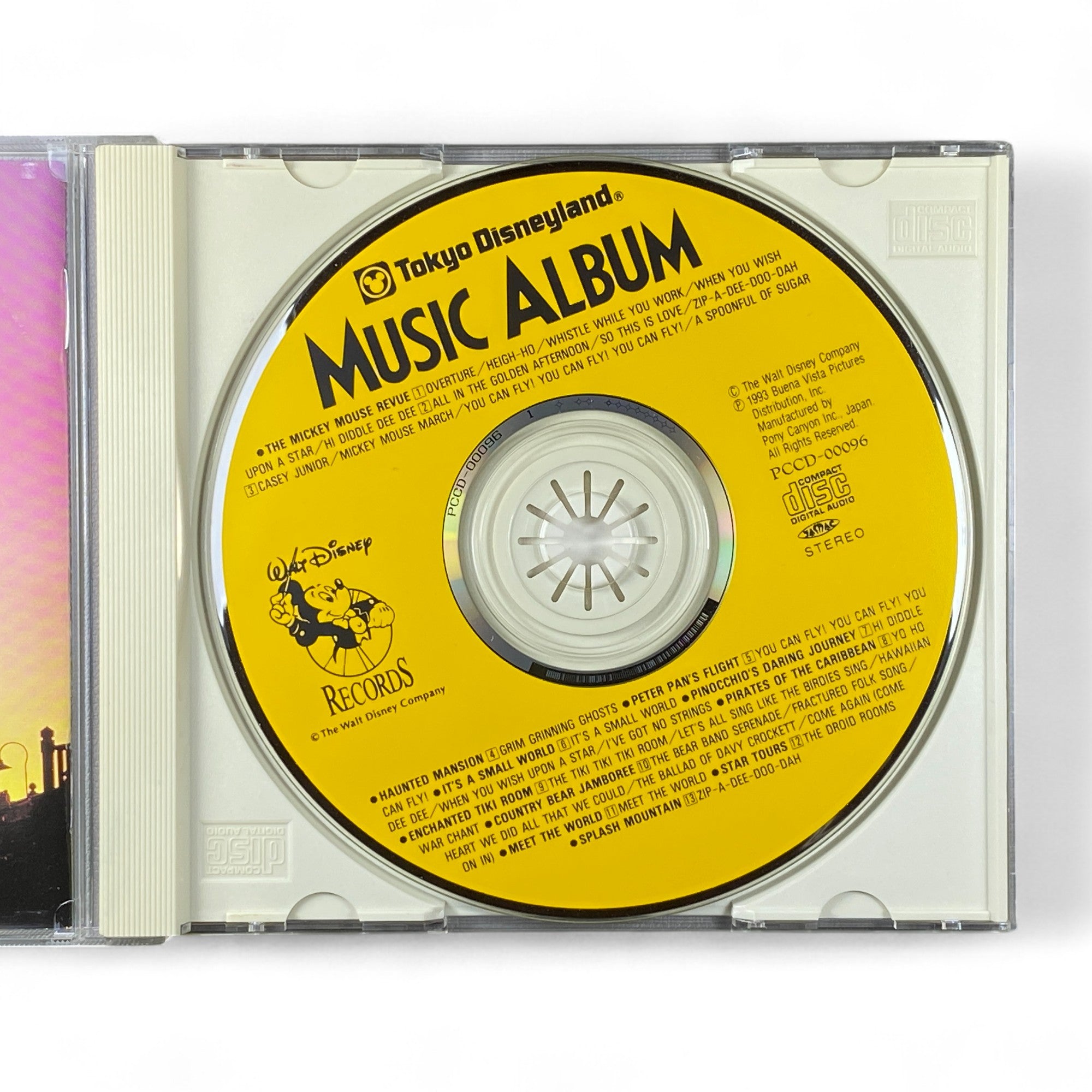 Disneyland Tokyo soundtrack CD with classic Disney park songs