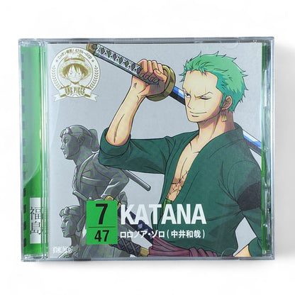 One Piece Roronoa Zoro Katana character song CD with anime artwork