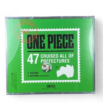 One Piece Roronoa Zoro Katana character song CD with anime artwork