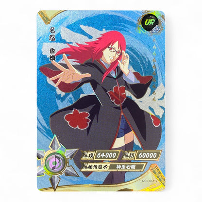 UR Naruto trading card featuring Karin Ultra Rare holographic anime collectible
