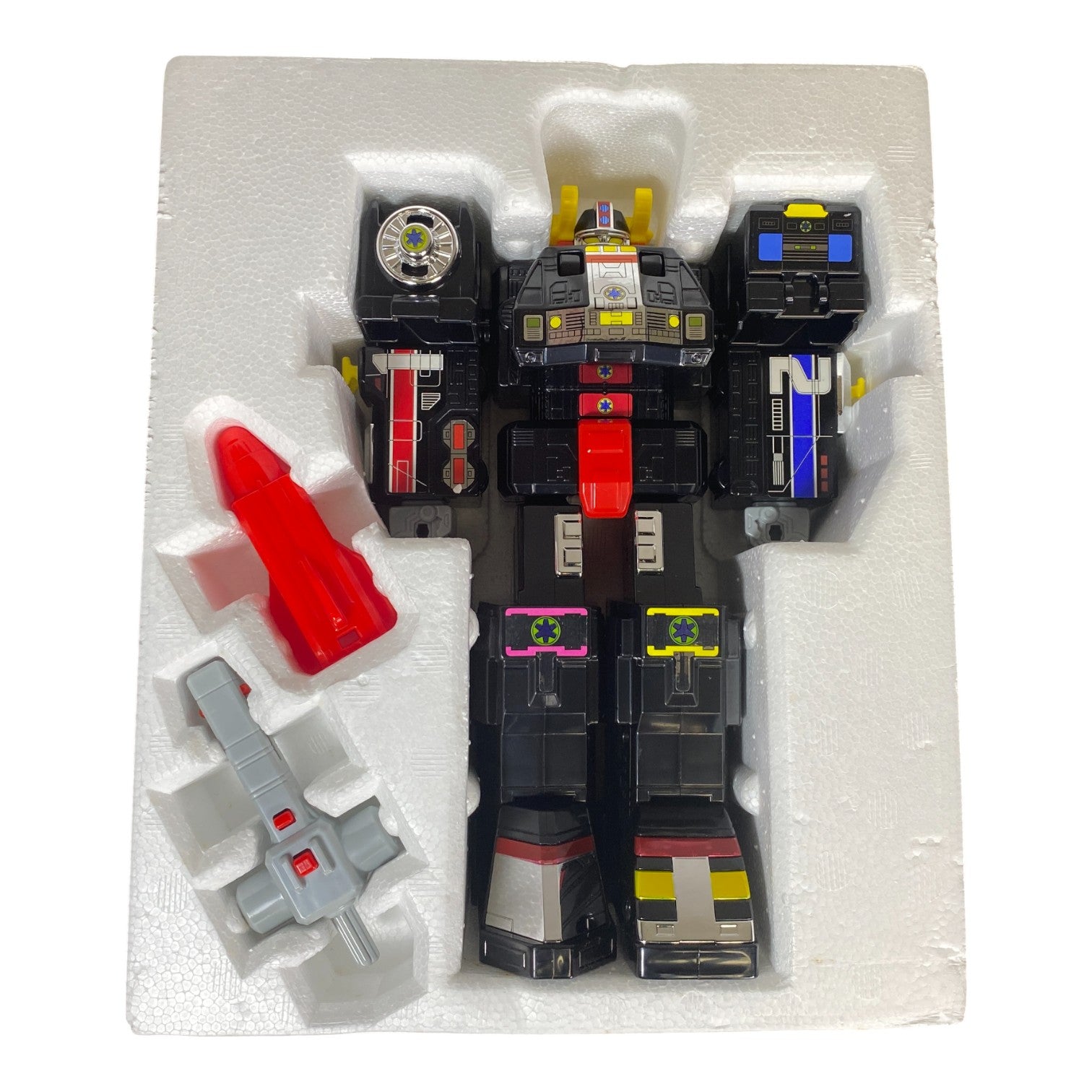 Chikyuu Sentai Fiveman Grand Liner Bandai 1990 Vintage Boxed Figure Used