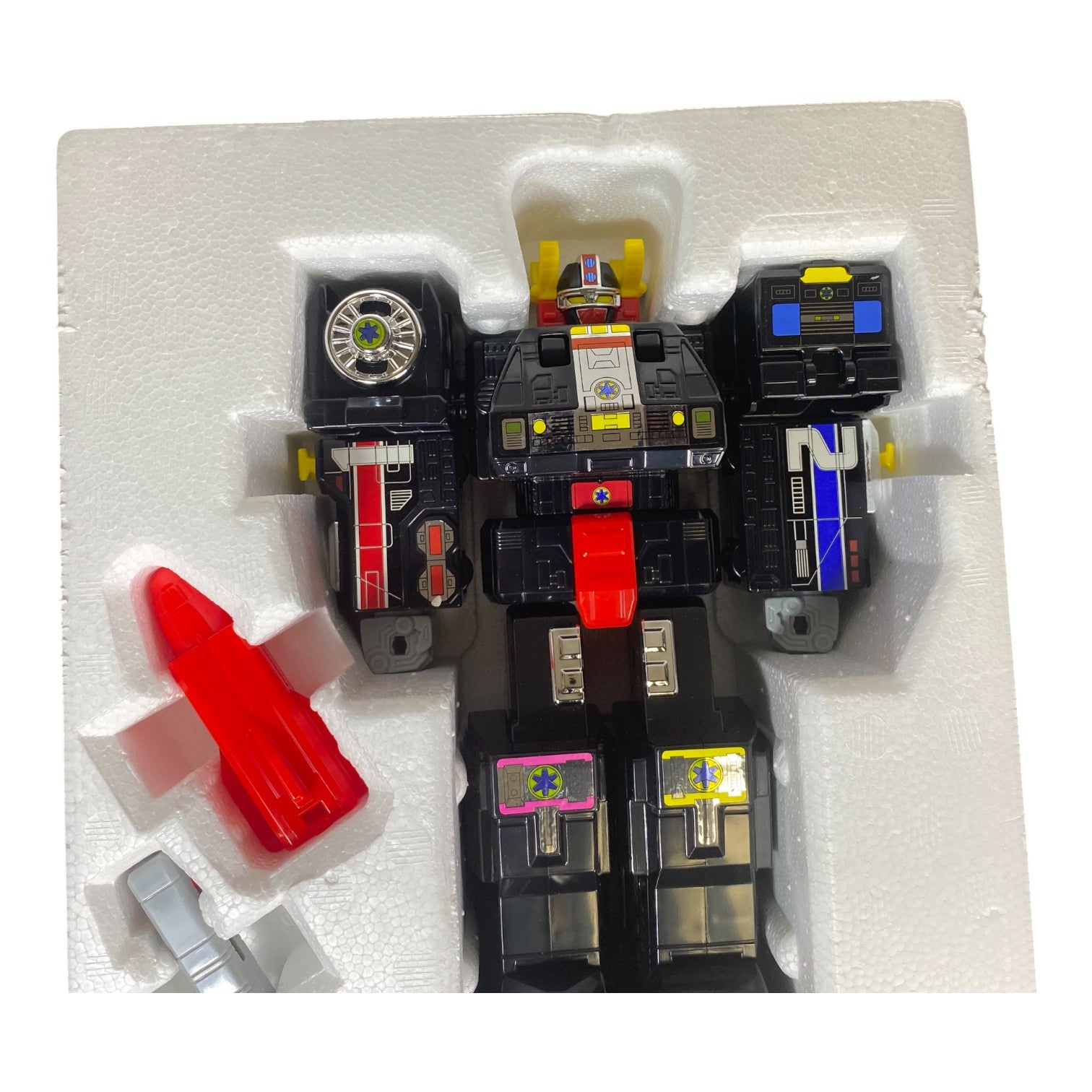 Chikyuu Sentai Fiveman Grand Liner Bandai 1990 Vintage Boxed Figure Used