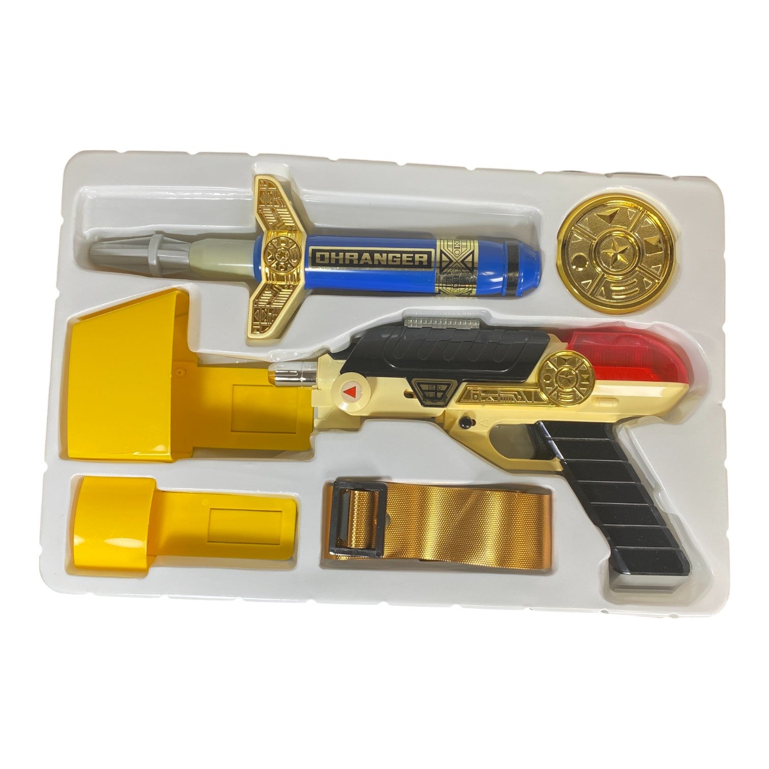 Chouriki Sentai Ohranger King Blaster Set Bandai 1995 Vintage Boxed Toy Used

