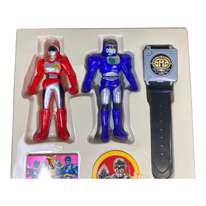 Tokkei Winspector Solbrain Battle Set Yutaka 1991 Vintage Boxed Figures Used