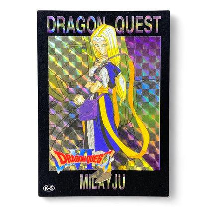 Dragon Quest VI Milayju Holographic Prism Card K-5 Vintage Collectible