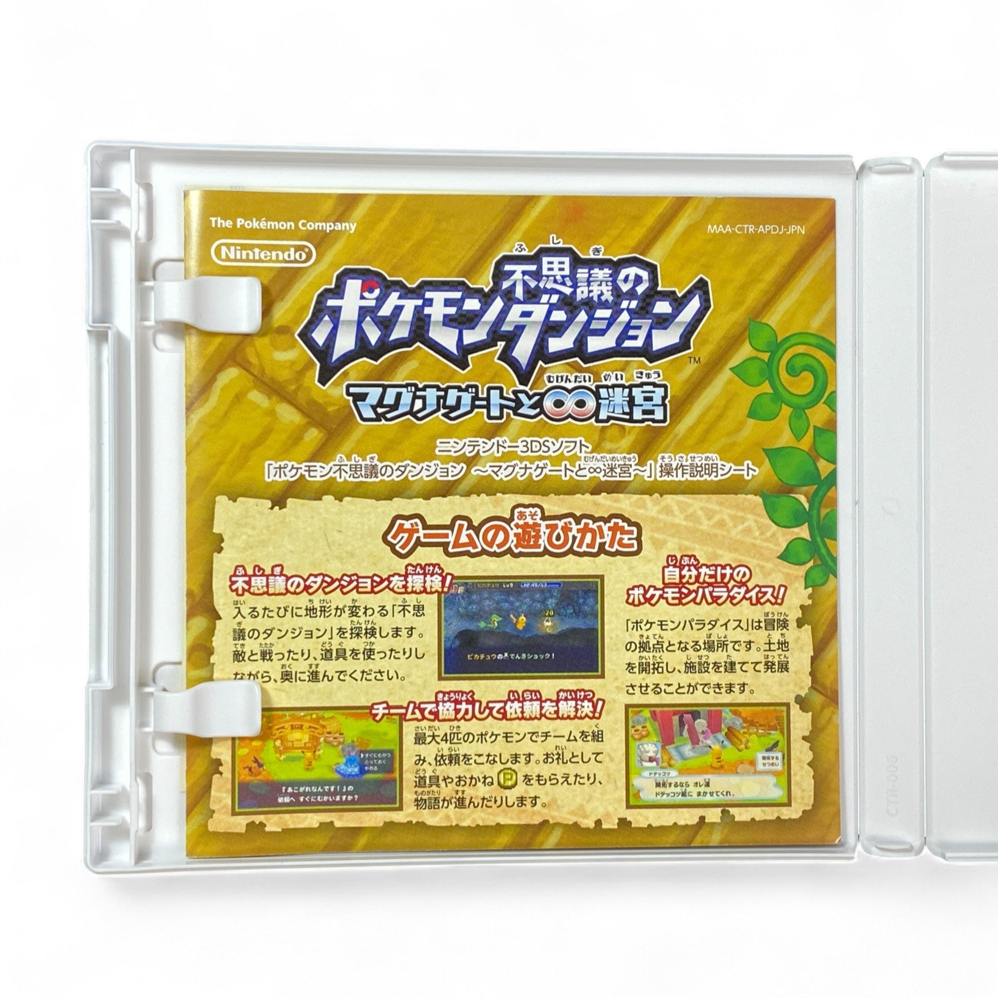 Pokémon Mystery Dungeon 3DS Japanese 