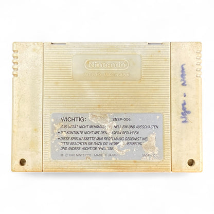 Road Riot 4WD SNES PAL cartridge with off-road racing buggy artwork
