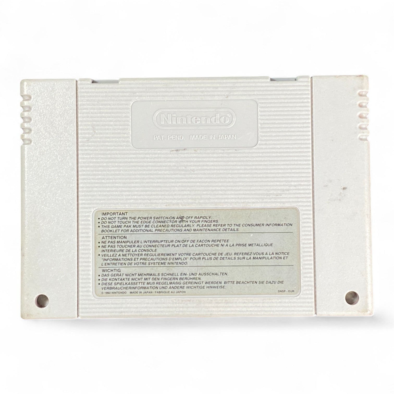 Mortal Kombat 3 SNES cartridge PAL version by Acclaim for Super Nintendo


