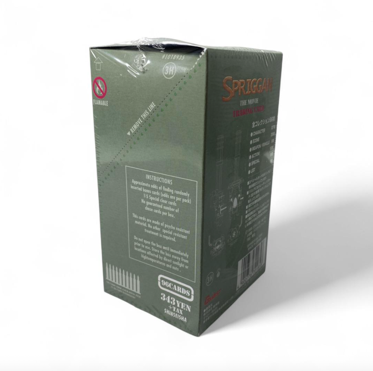 Sealed Spriggan The Movie 1996 trading card box – 96 cards from anime film by Shinseisha