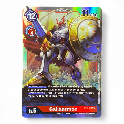 DIGIMON Gallantmon BT2-020 SR Holo Card Lv.6 Mega Royal Knight – Japan Youkoso