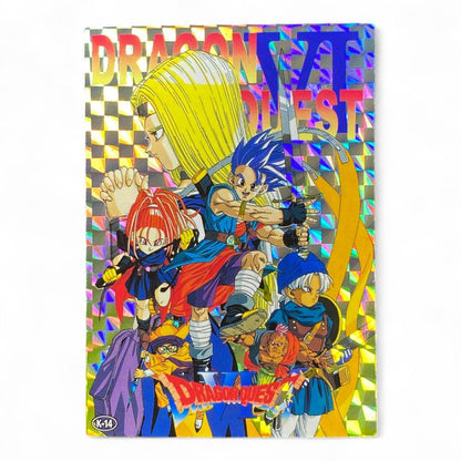 Dragon Quest VI hero team holographic card K-14 vintage foil

