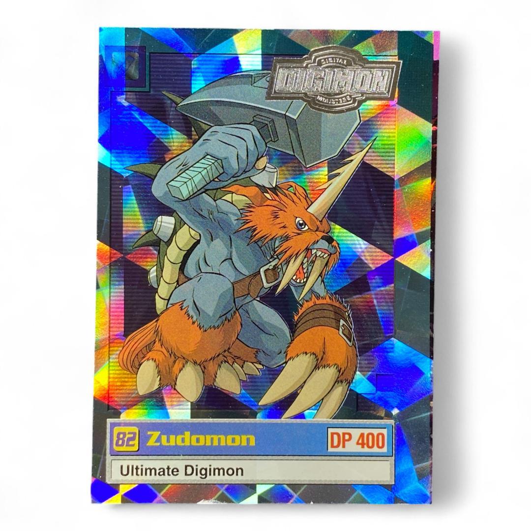 Vintage Digimon Zudomon 82 DP400 Prism Holo Ultimate Foil Card

