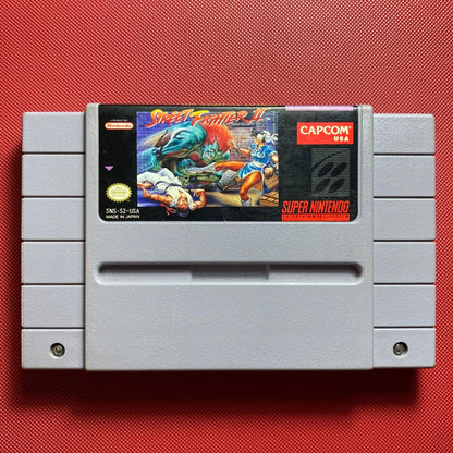 Vintage Super Nintendo Entertainment System Street Fighter II Cartridge - SNES NTSC