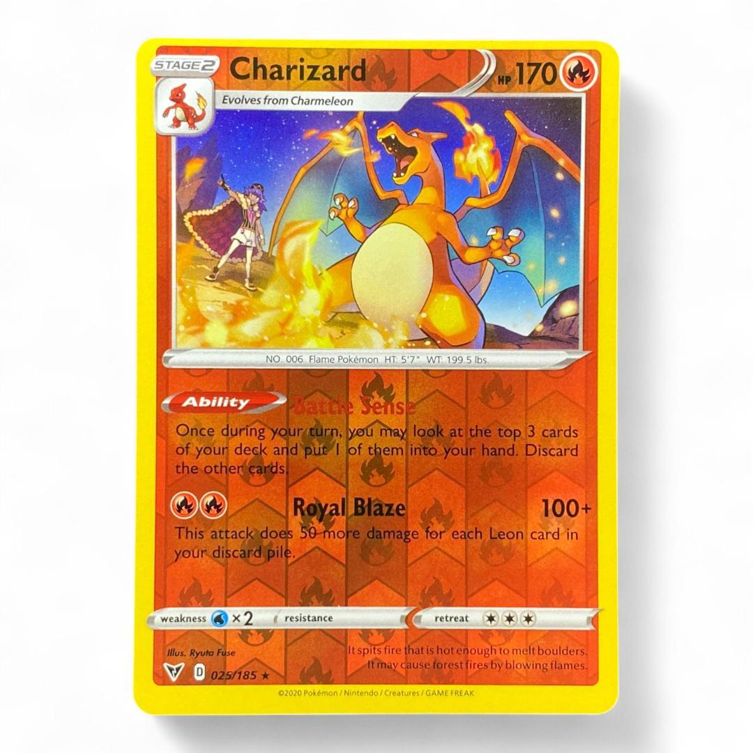 Charizard Pokémon Card Holo Rare 025/185 Battle Sense Royal Blaze