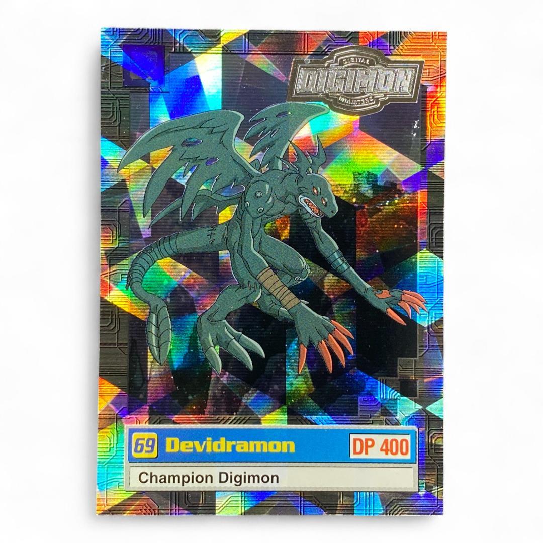 Vintage Digimon Devidramon 69 DP400 Champion Level Holographic Card

