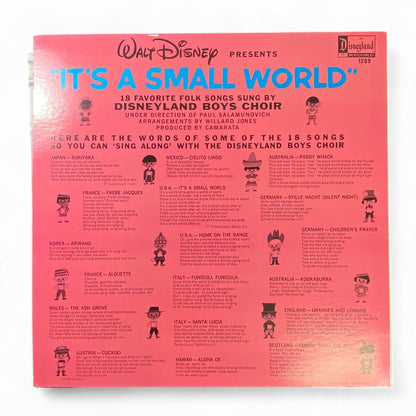 Authentic Disney It's a Small World LP Record Album