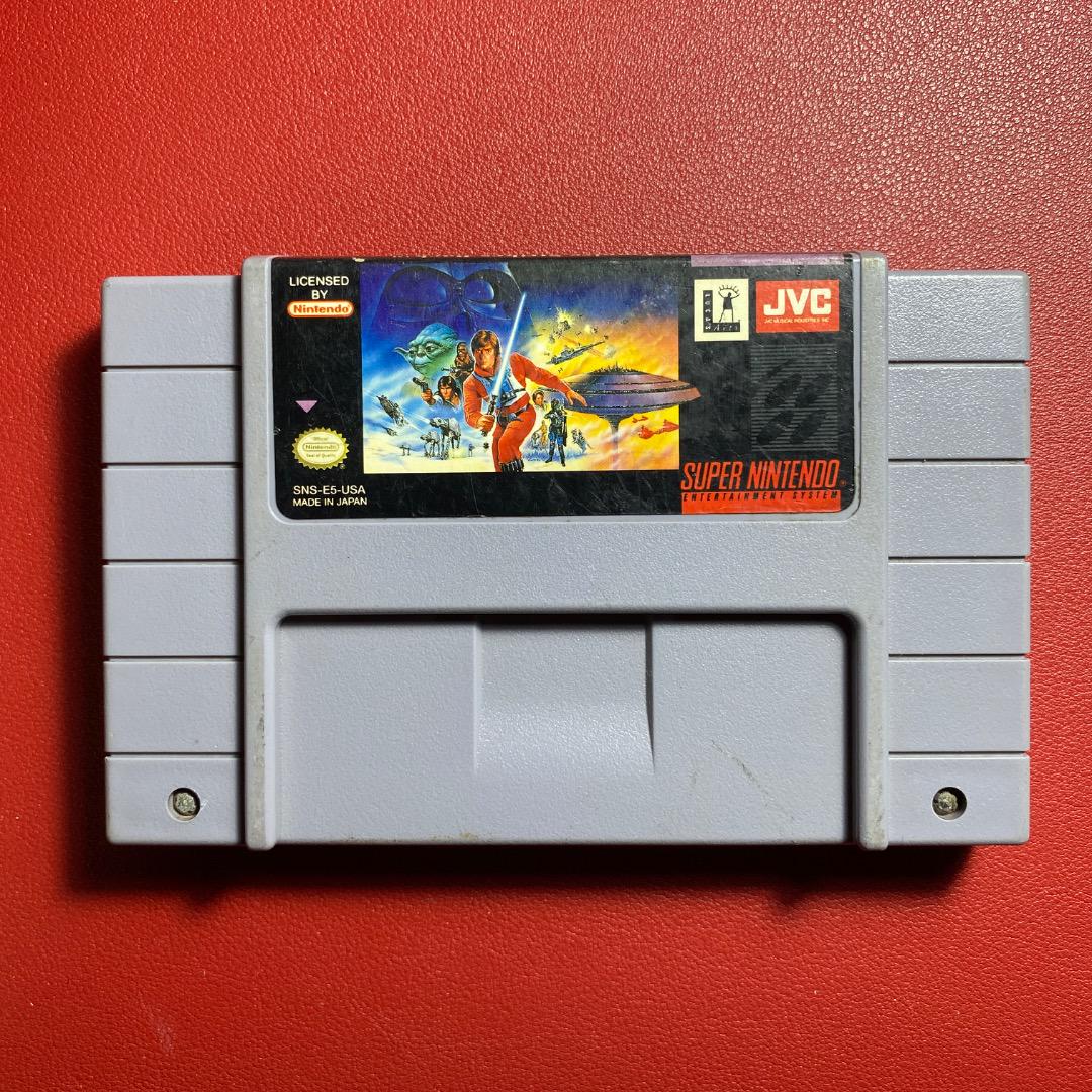 Super Star Wars SNES Cartridge - Classic Nintendo Gaming Adventure