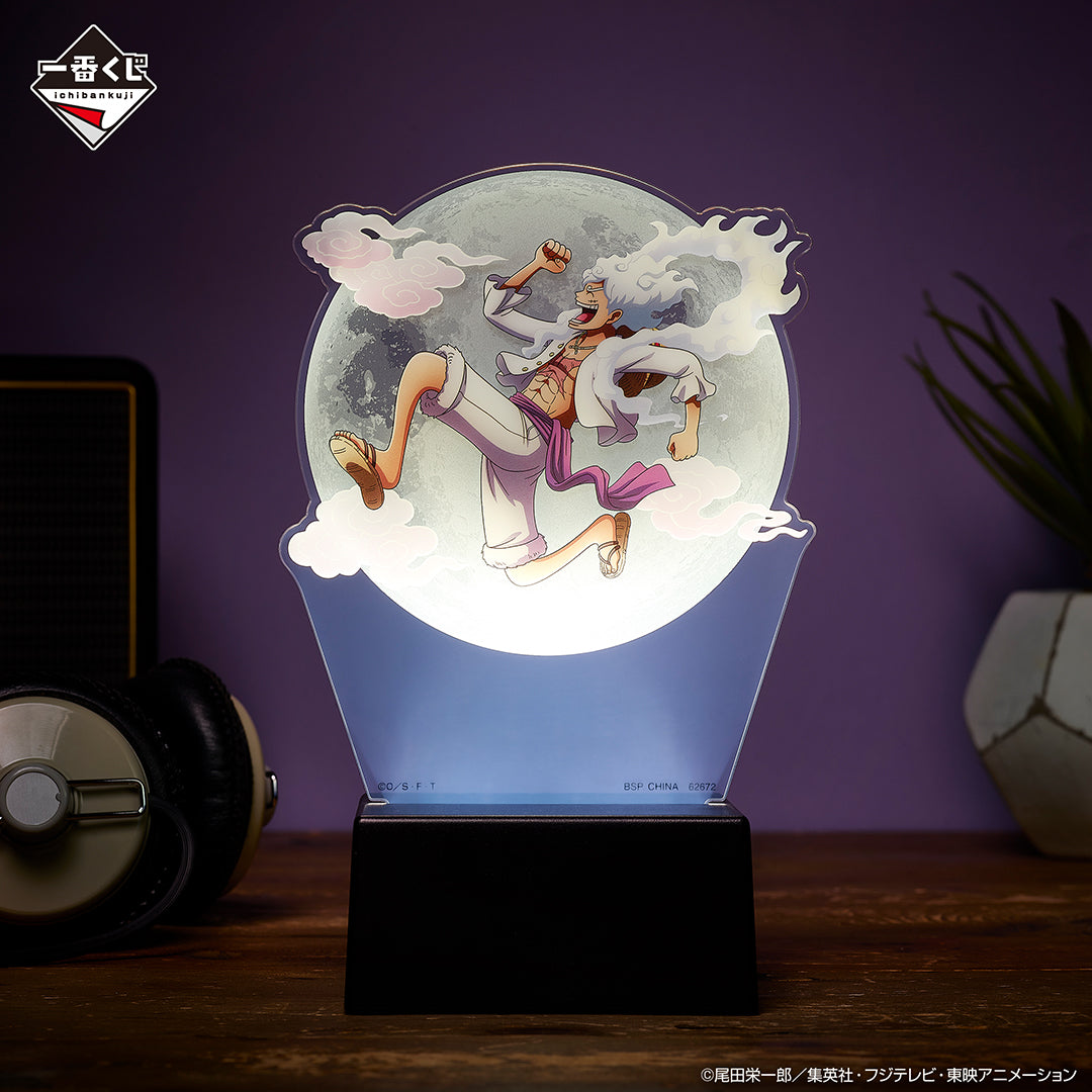 One Piece Acrylic Light Monkey D Luffy Gear 5 Figure