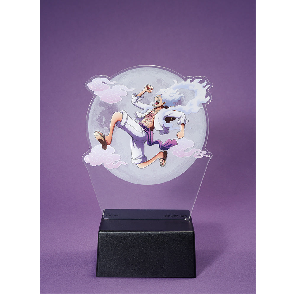 One Piece Acrylic Light Monkey D Luffy Gear 5 Figure