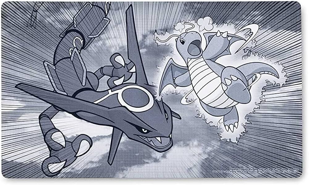 Pokémon TCG Playmat: Dragonite & Rayquaza